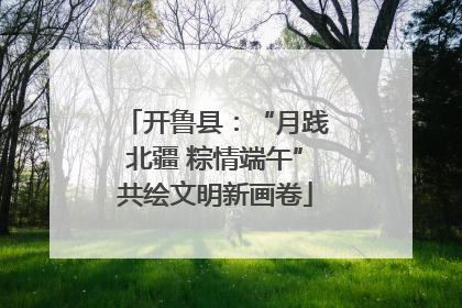 开鲁县：“月践北疆 粽情端午”共绘文明新画卷