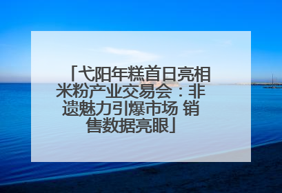弋阳年糕首日亮相米粉产业交易会：非遗魅力引爆市场 销售数据亮眼