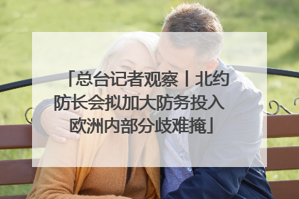 总台记者观察丨北约防长会拟加大防务投入 欧洲内部分歧难掩