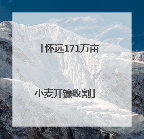 怀远171万亩小麦开镰收割
