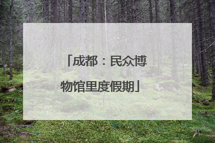 成都：民众博物馆里度假期