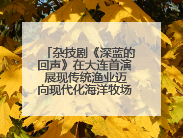 杂技剧《深蓝的回声》在大连首演 展现传统渔业迈向现代化海洋牧场奋斗历程