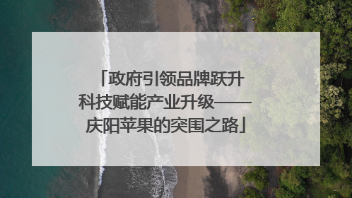 政府引领品牌跃升 科技赋能产业升级——庆阳苹果的突围之路