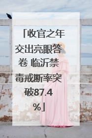 收官之年交出亮眼答卷 临沂禁毒戒断率突破87.4%