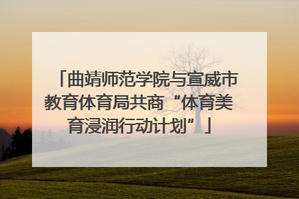 曲靖师范学院与宣威市教育体育局共商“体育美育浸润行动计划”