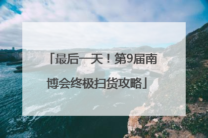 最后一天！第9届南博会终极扫货攻略