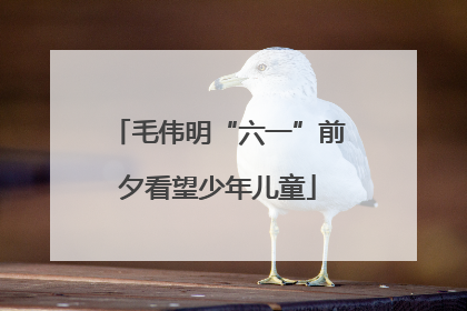 毛伟明“六一”前夕看望少年儿童