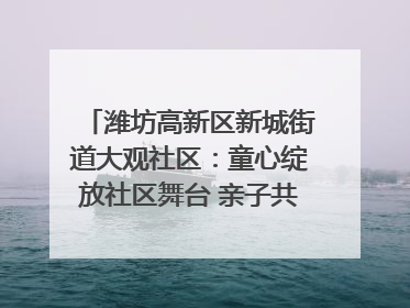 潍坊高新区新城街道大观社区：童心绽放社区舞台 亲子共谱六一欢歌