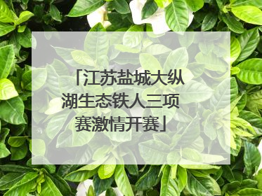 江苏盐城大纵湖生态铁人三项赛激情开赛