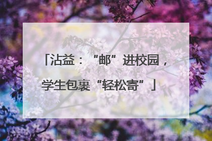 沾益：“邮”进校园，学生包裹“轻松寄”