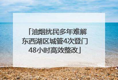 油烟扰民多年难解 东西湖区城管4次登门48小时高效整改