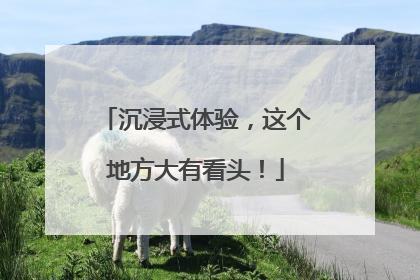 沉浸式体验，这个地方大有看头！