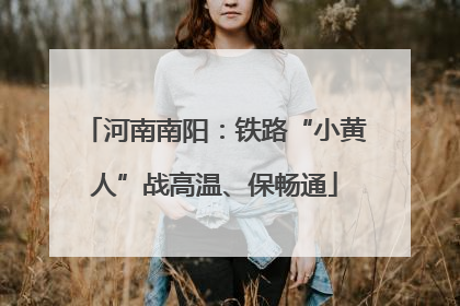 河南南阳：铁路“小黄人”战高温、保畅通