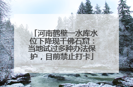 河南鹤壁一水库水位下降现千佛石窟：当地试过多种办法保护，目前禁止打卡