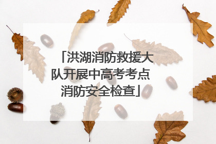 洪湖消防救援大队开展中高考考点消防安全检查