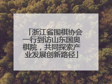 浙江省围棋协会一行到访山东国奥棋院，共同探索产业发展创新路径