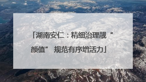 湖南安仁：精细治理靓“颜值” 规范有序增活力