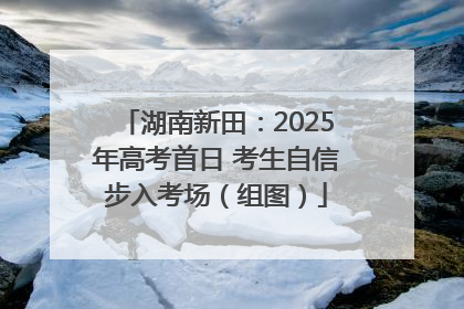 湖南新田：2025年高考首日 考生自信步入考场（组图）