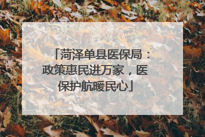 菏泽单县医保局：政策惠民进万家，医保护航暖民心