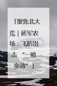聚焦北大荒｜延军农场：飞防出击 “一喷多效”