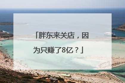 胖东来关店，因为只赚了8亿？