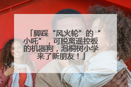 脚踩“风火轮”的“小吒”，可脱离遥控板的机器狗，泡桐树小学来了新朋友！
