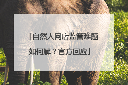 自然人网店监管难题如何解？官方回应