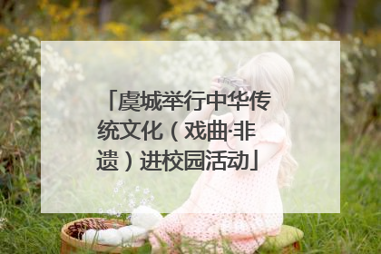 虞城举行中华传统文化（戏曲·非遗）进校园活动