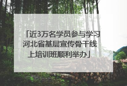 近3万名学员参与学习 河北省基层宣传骨干线上培训班顺利举办