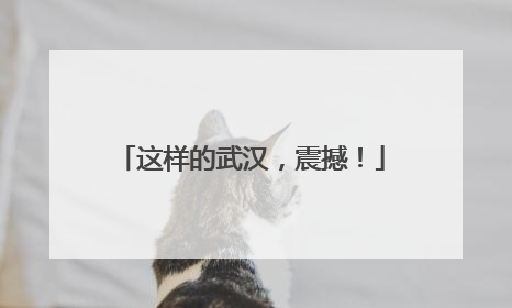 这样的武汉，震撼！