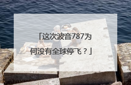 这次波音787为何没有全球停飞？