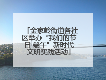 金家岭街道各社区举办“我们的节日·端午”新时代文明实践活动