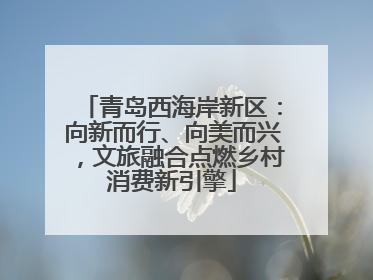 青岛西海岸新区：向新而行、向美而兴，文旅融合点燃乡村消费新引擎