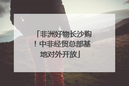 非洲好物长沙购！中非经贸总部基地对外开放