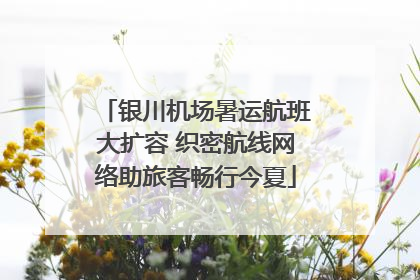 银川机场暑运航班大扩容 织密航线网络助旅客畅行今夏