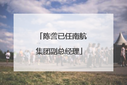 陈詟已任南航集团副总经理