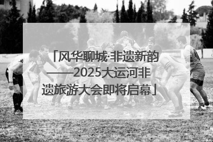 风华聊城·非遗新韵——2025大运河非遗旅游大会即将启幕