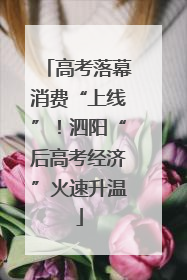 高考落幕消费“上线”！泗阳“后高考经济”火速升温