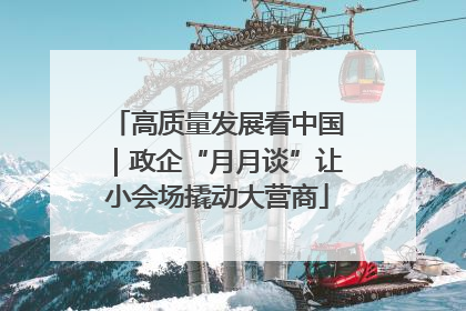 高质量发展看中国｜政企“月月谈”让小会场撬动大营商