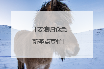 麦浪归仓急 新垄点豆忙