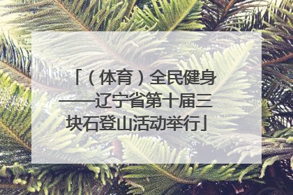 （体育）全民健身——辽宁省第十届三块石登山活动举行