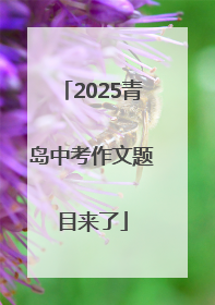 2025青岛中考作文题目来了