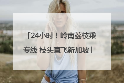 24小时！岭南荔枝乘专线 枝头直飞新加坡