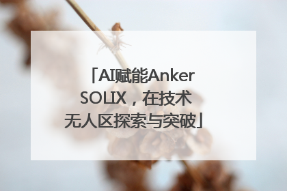 AI赋能Anker SOLIX，在技术无人区探索与突破