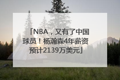 NBA，又有了中国球员！杨瀚森4年薪资预计2139万美元